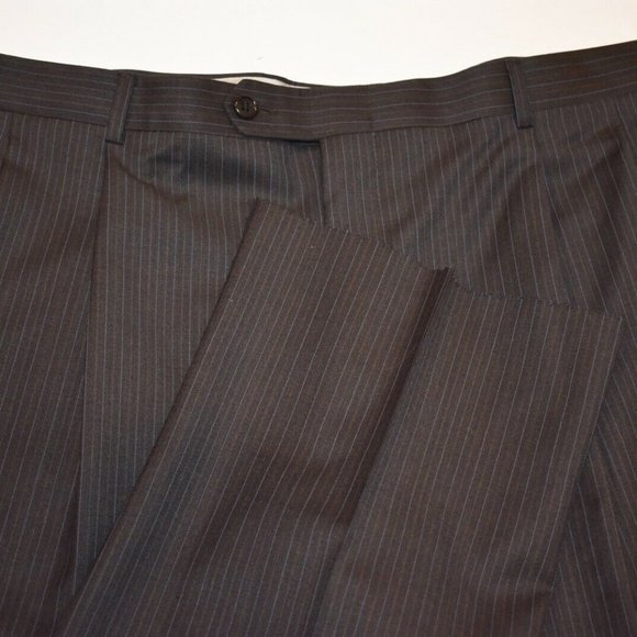 NWT 46R Burberry London Charcoal Brown W/Blue SUIT - Picture 5 of 8